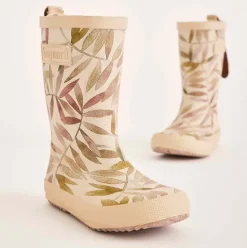 Bisgaard Beige Leaves gummistøvle