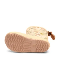 Bisgaard Beige Leaves gummistøvle