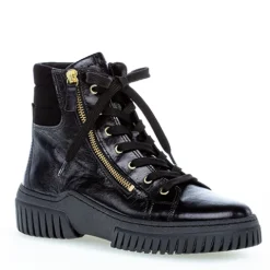 Gabor støvle med to guld lynlåse